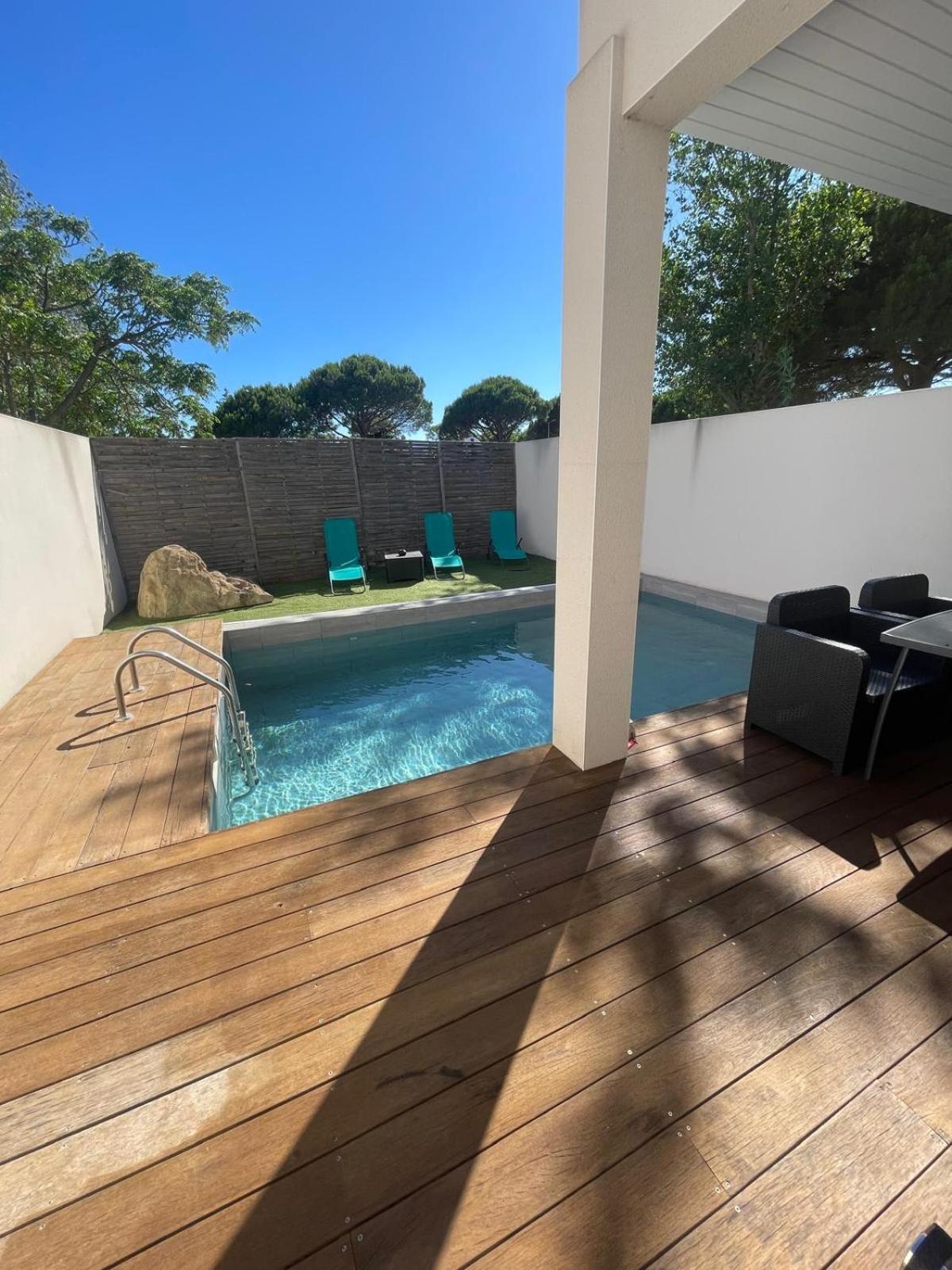 Villa Design Cap Dagde Piscine Et Plage Ле-Гро-д'Агд Экстерьер фото